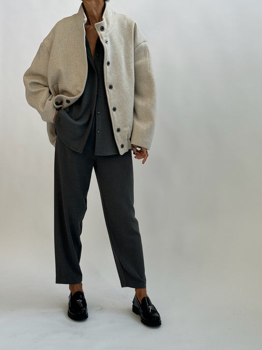 Cloth bomber jacket