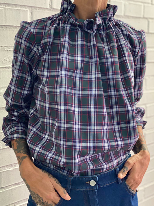 Checked blouse