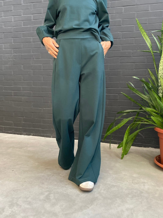 Palazzo pants in Milano stitch jersey