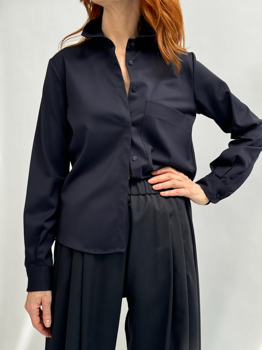 Shirt in fresh wool
