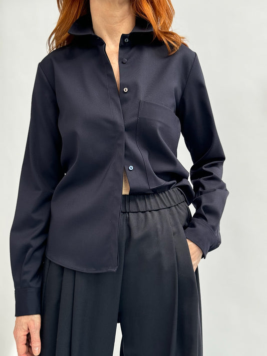 Shirt in fresh wool