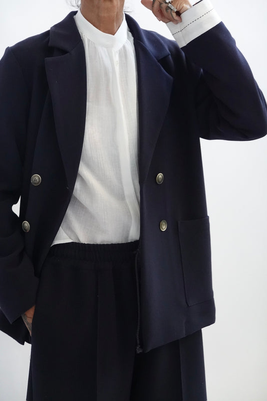 Giacca doppiopetto in crepe