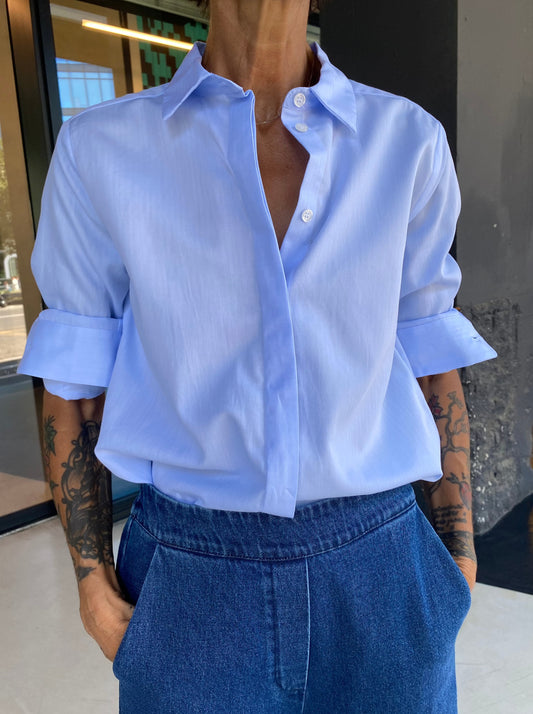 Men's shirt in dobby cotton