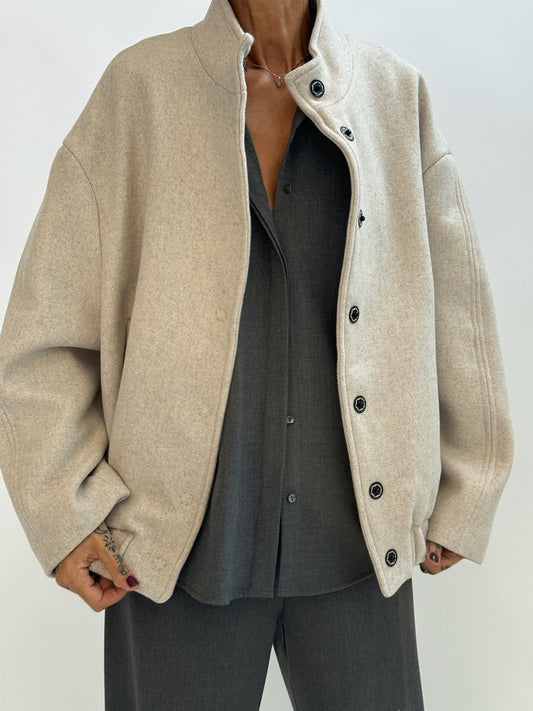 Cloth bomber jacket