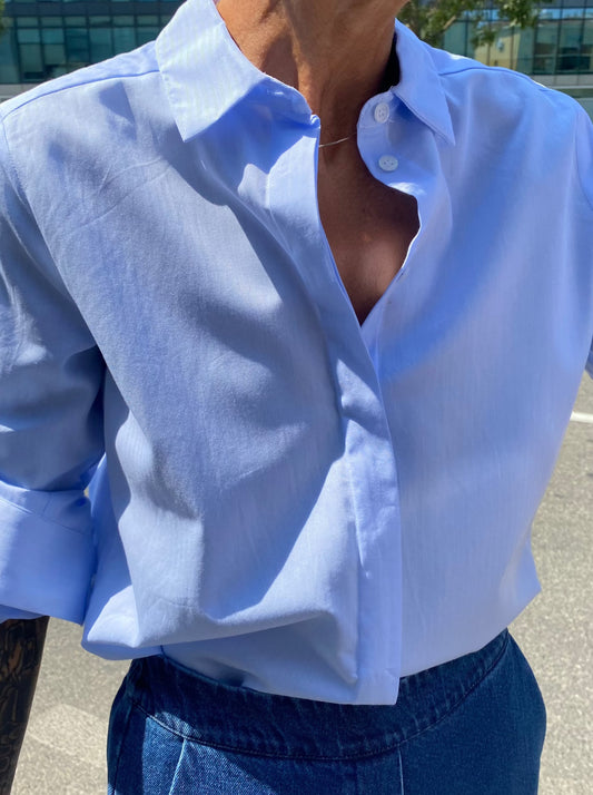 Men's shirt in dobby cotton