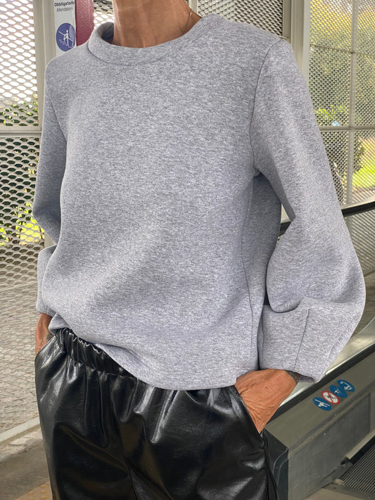 Felpa manica balloon