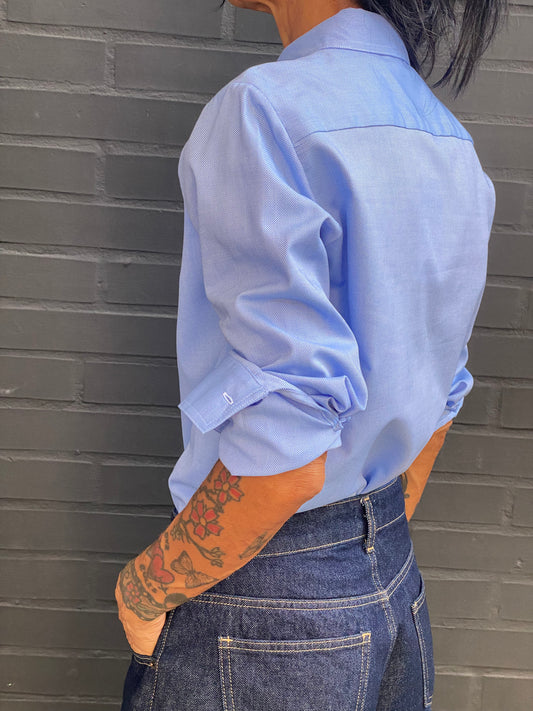 Camicia colletto tondo in oxford