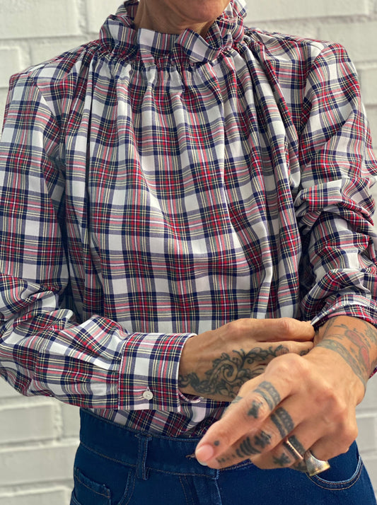 Checked blouse