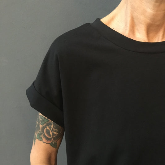 Stretch T-shirt with cuff