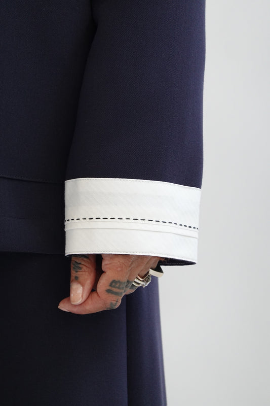 Giacca doppiopetto in crepe