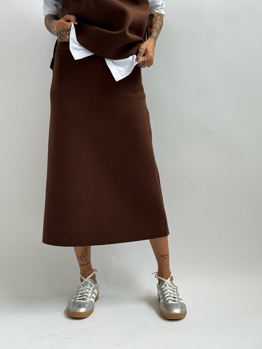 Gonna longuette neoprene