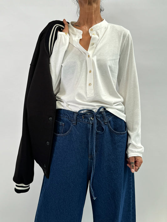 Serafino T-shirt in cotton jersey