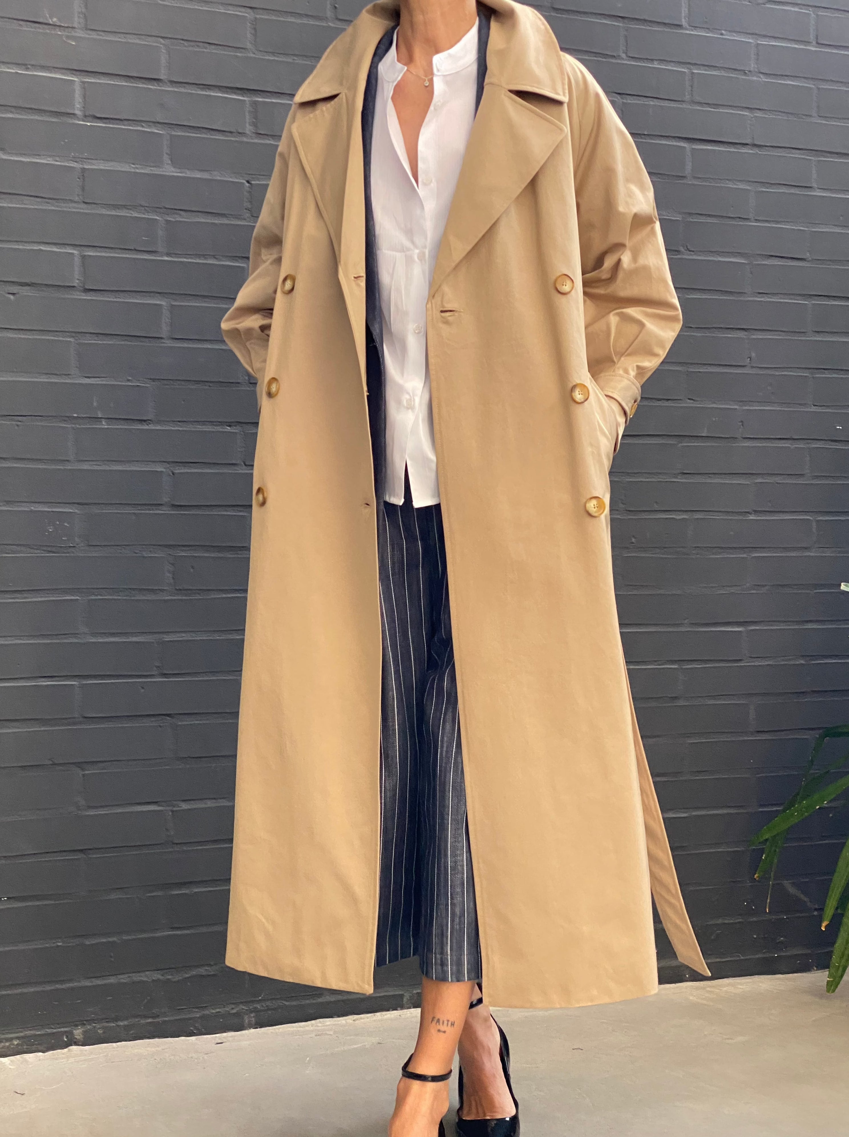 Azzurro Trench Coat 9184