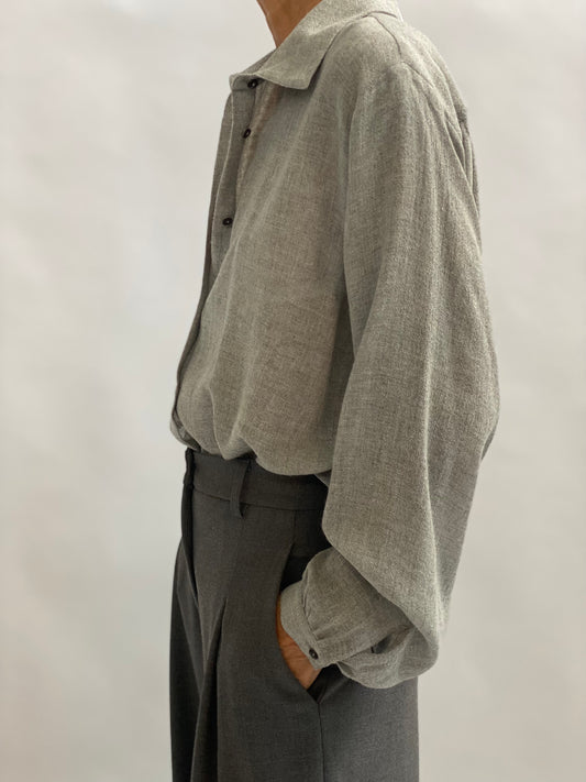 Wool and viscose shirt