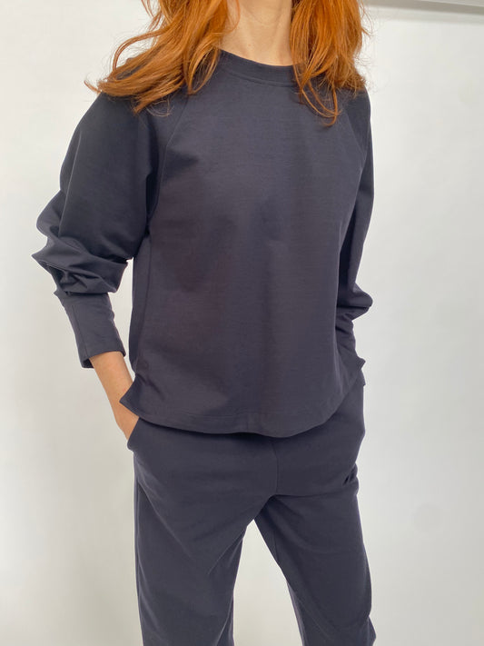 Punto Milano sweatshirt raglan sleeve