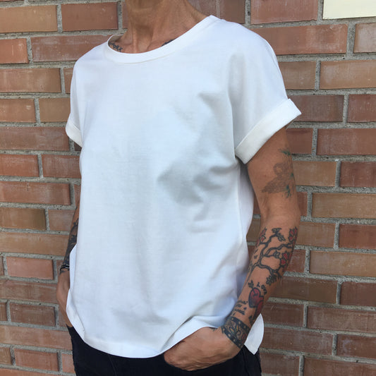 Stretch T-shirt with cuff