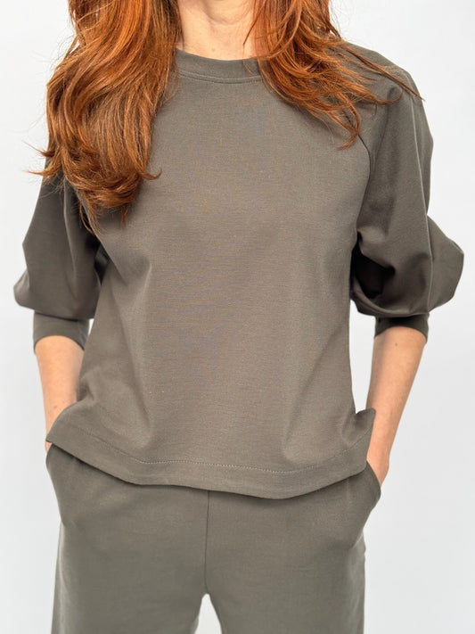Punto Milano sweatshirt raglan sleeve