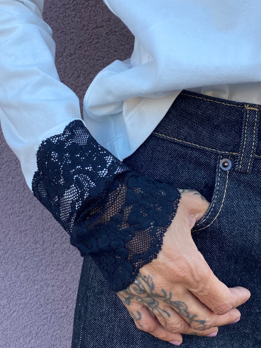 T-shirt con fondo in pizzo (Copia)