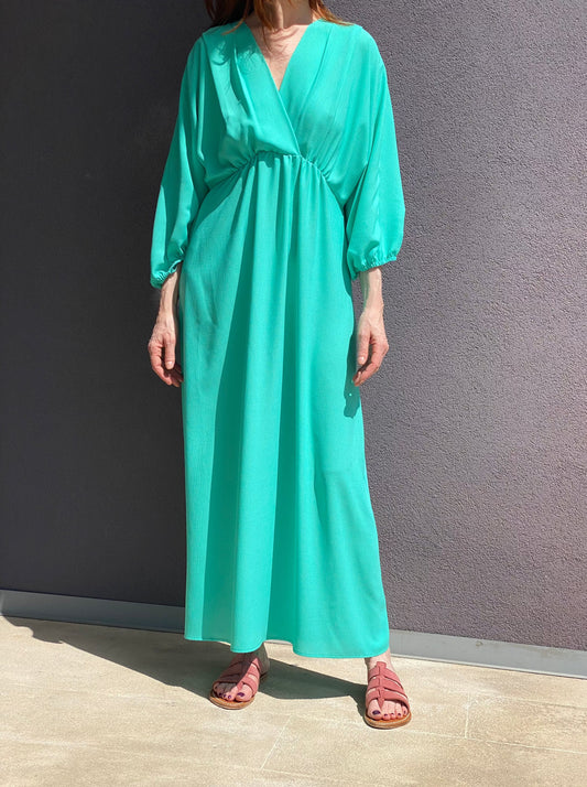 Cross-neck dress