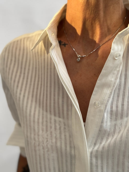 Men's striped cotton shirt