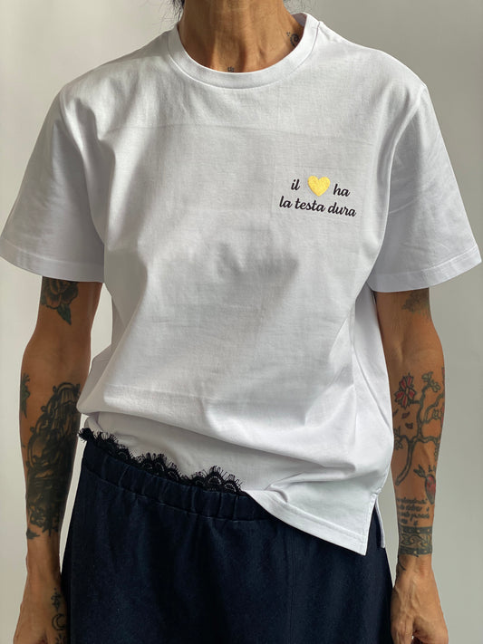 T-shirt girocollo regular con stampa