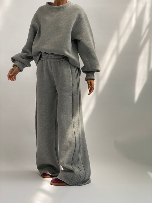 Palazzo pants in sweatshirt fabric