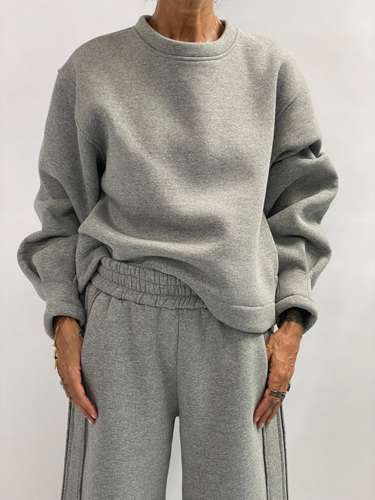 Felpa con pinces sul polso