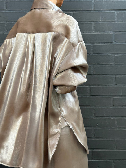 Iridescent overshirt