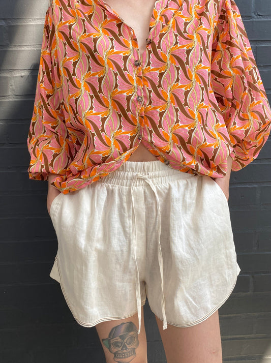 Linen shorts