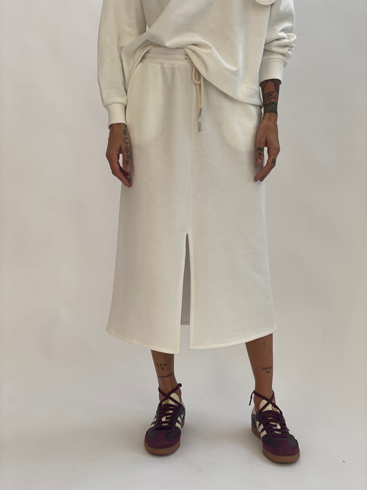 Pencil skirt in sweatshirt fabric