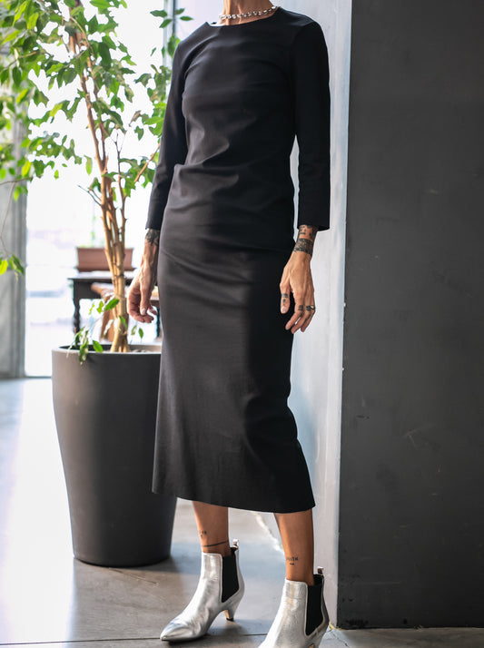 Milano stitch jersey sheath dress
