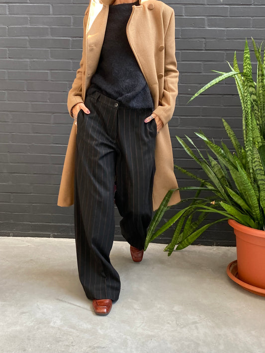 Wide striped trousers