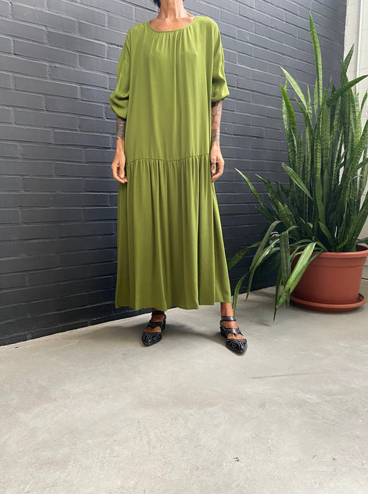Oversized viscose dress