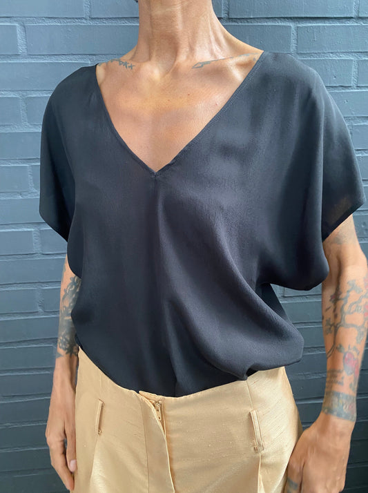 V-neck blouse