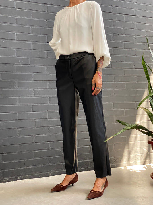 New York pants in faux leather