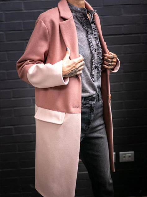 Two-tone coat