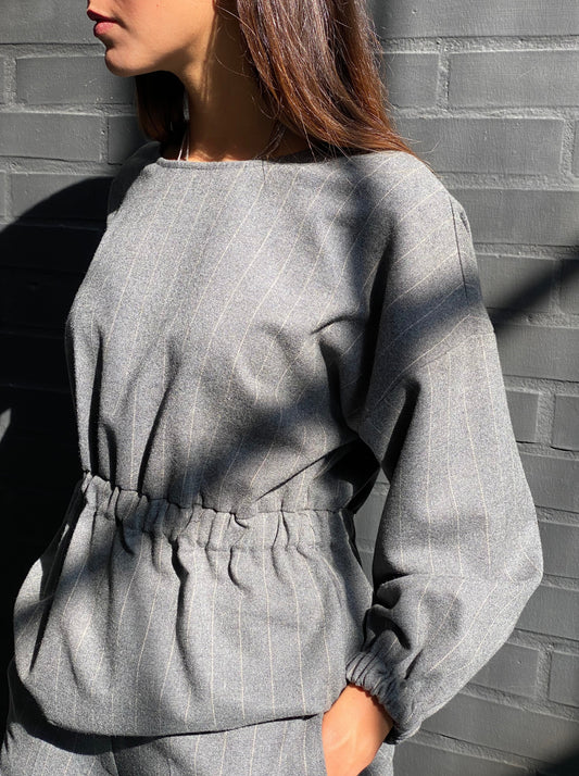 Pinstriped tunic