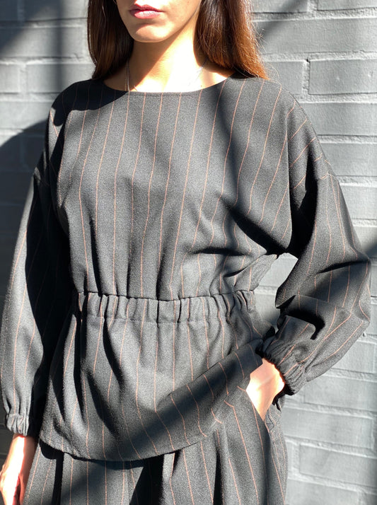 Pinstriped tunic