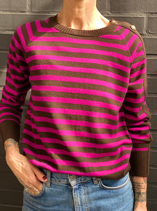 Striped shirt with buttons