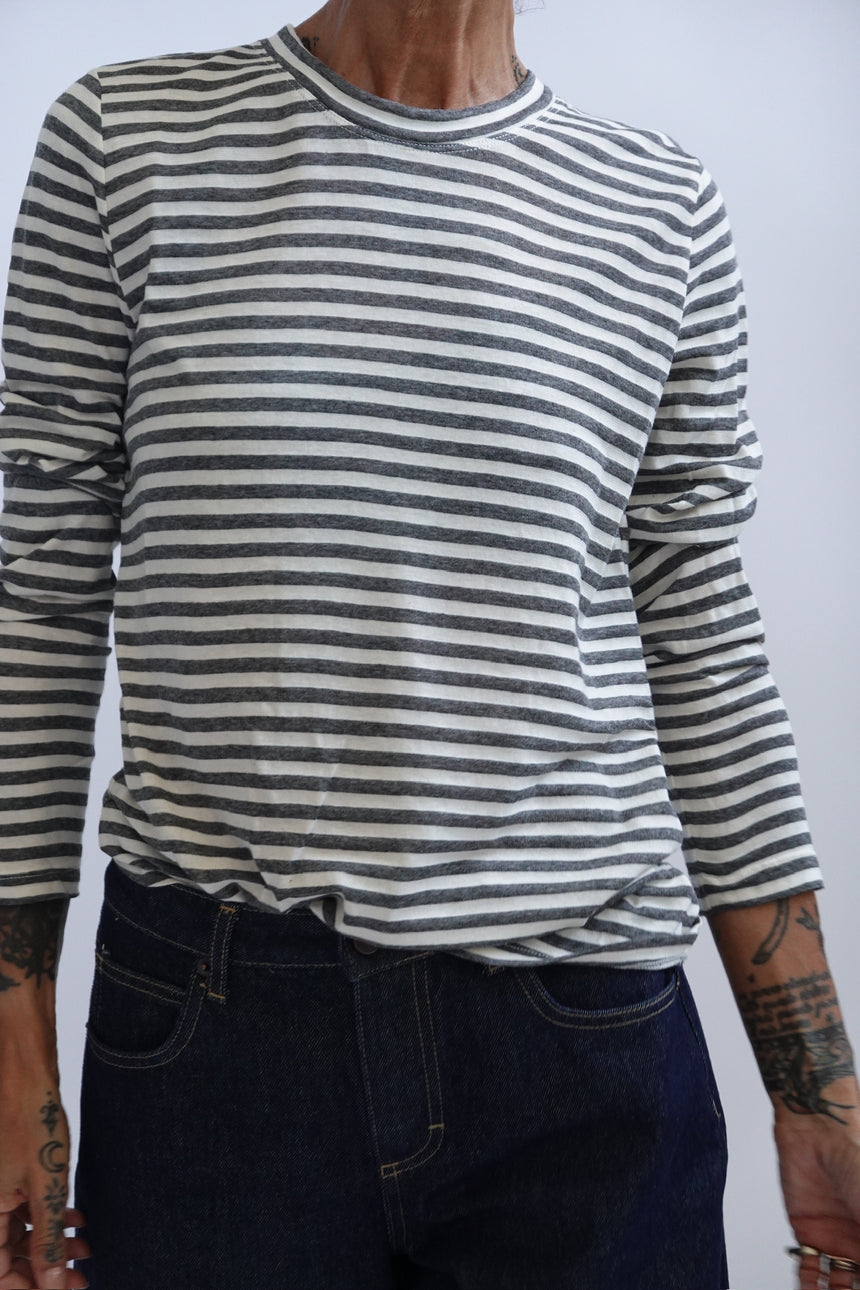 T-shirt boxy a righe