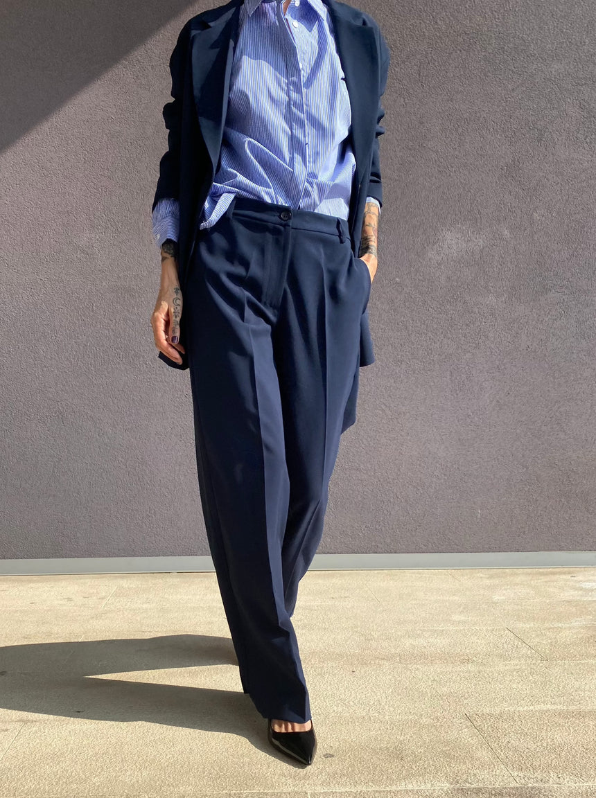 Palazzo trousers in technical fabric