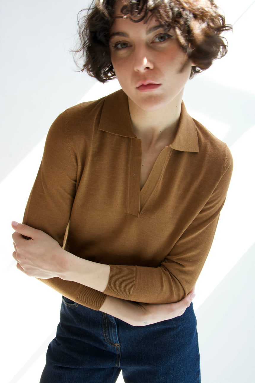 Polo lana seta