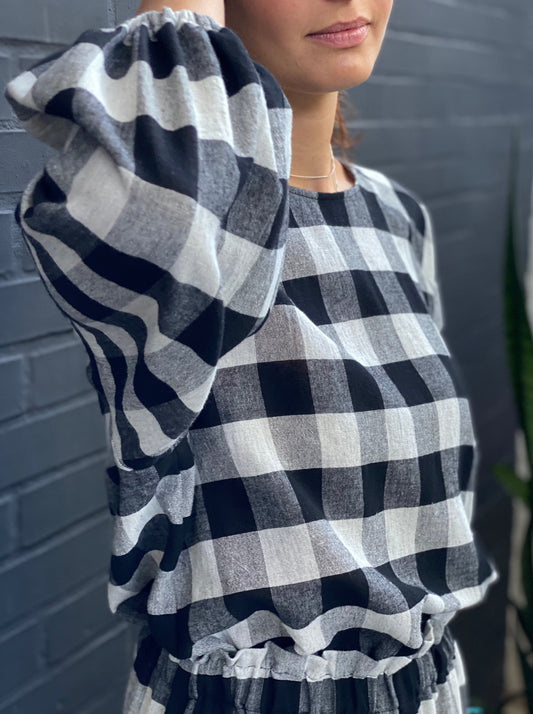 Checked blouse