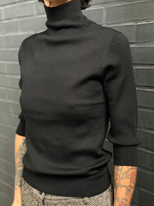 Ribbed turtleneck