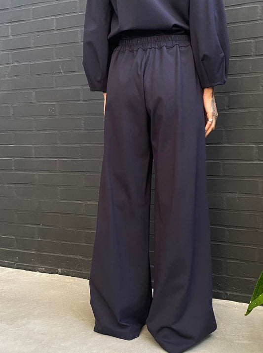 Palazzo trousers in Milan stitch jersey