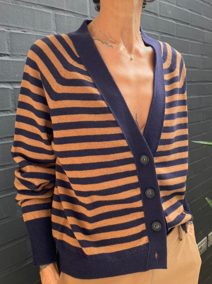 Striped cardigan