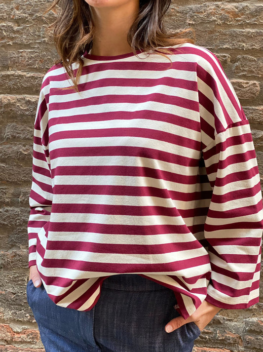 Striped box sweater