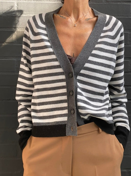 Striped cardigan