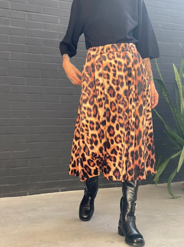 Spotted circle skirt