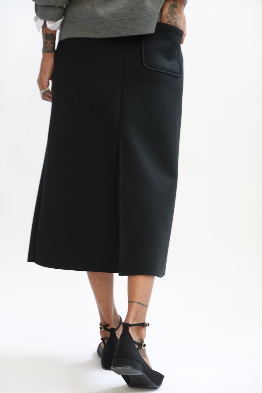 Gonna longuette neoprene